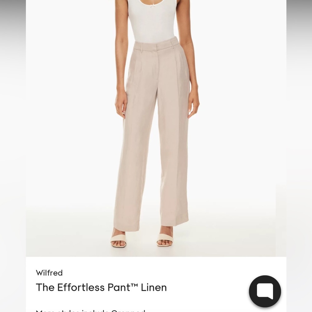 Aritzia Wilfred Effortless Linen Pants